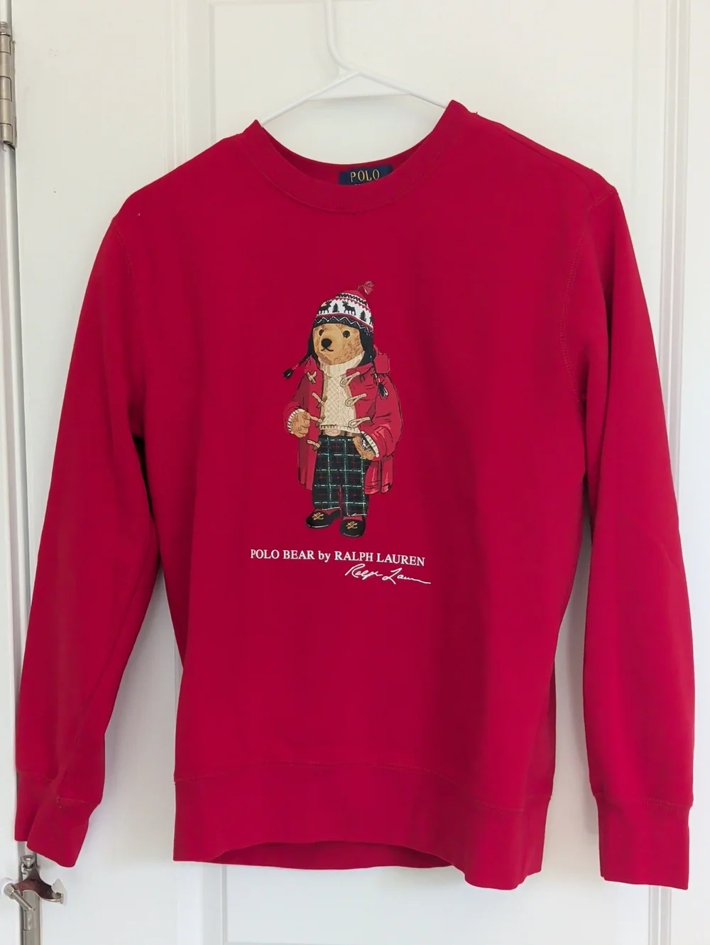 NWT Polo Bear by Ralph Lauren Iconic polo Bear Fleece Sweatshirt Big Boy Size L